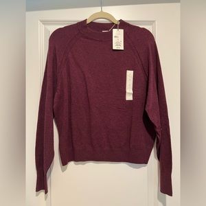 Burgundy crewneck sweater